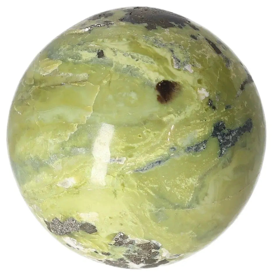 Serpentine Sphere for spiritual healing and Heart Chakra activation