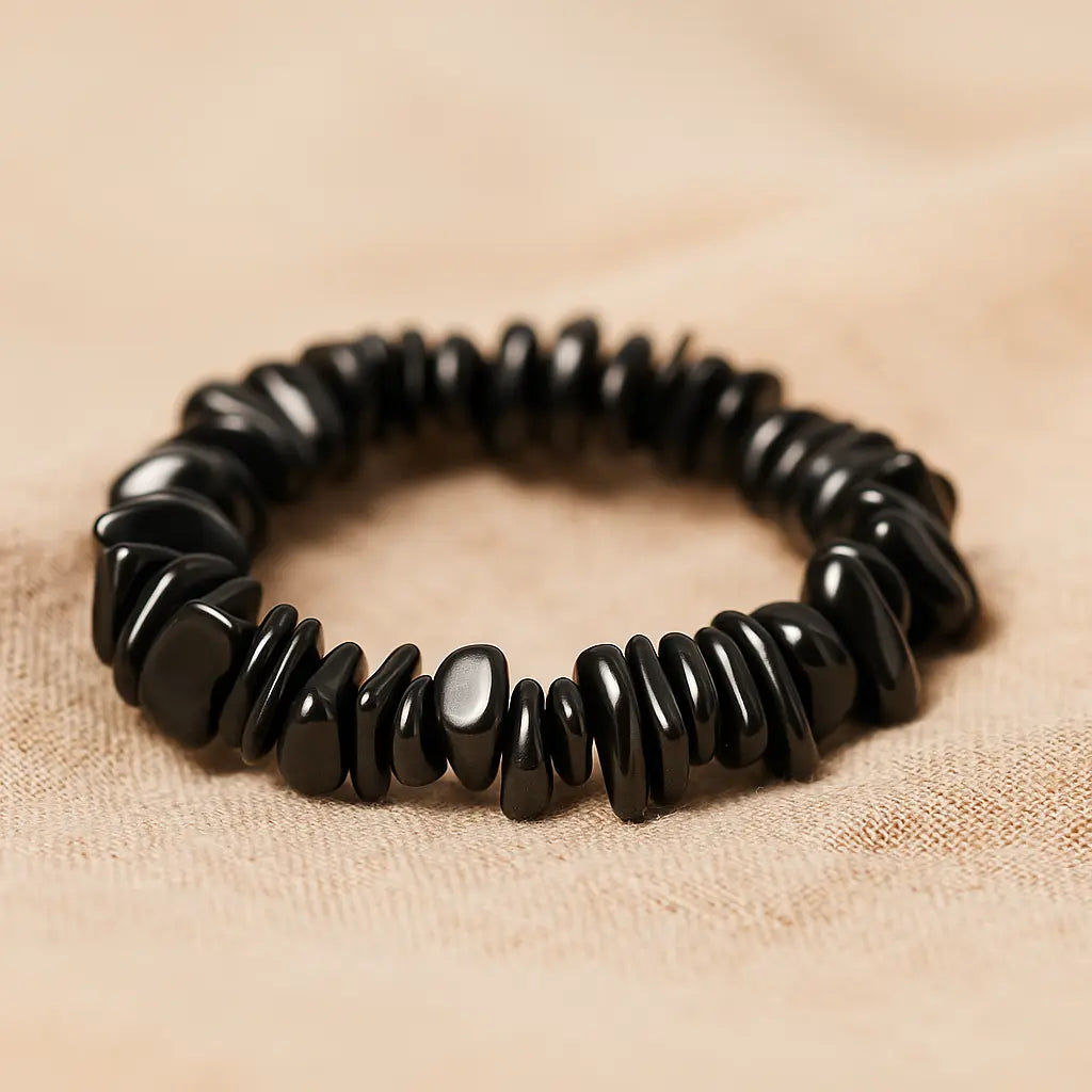 Shungite Bracelet Small Tumbled Sylvia Crystals Sp. z o.o.