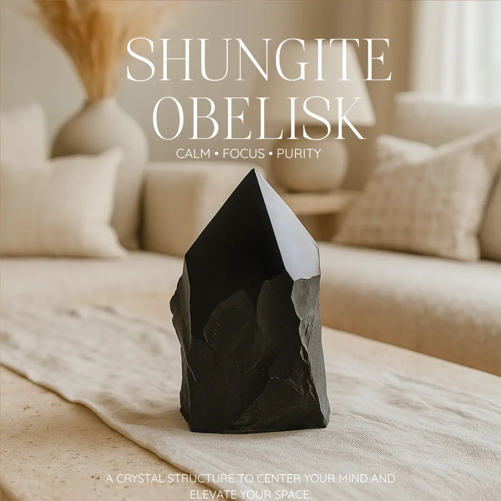 Shungite Obelisk 7 cm Sylvia Crystals Sp. z o.o.