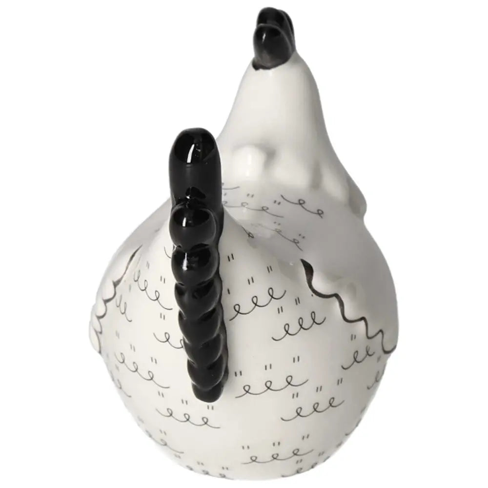 Small Ceramic Chicken by Sylvia Crystals, a luxurious and spiritual ceramic piece for enhancing conscious living spaces.