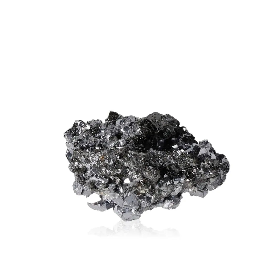 Premium Sphalerite with Galena crystal from Sylvia Crystals, reflecting luxury and spiritual transformation.