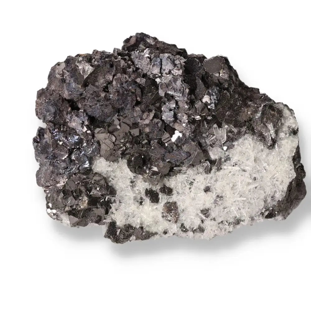 Sphalerite with Quartz showcasing unique properties and grounding energy.