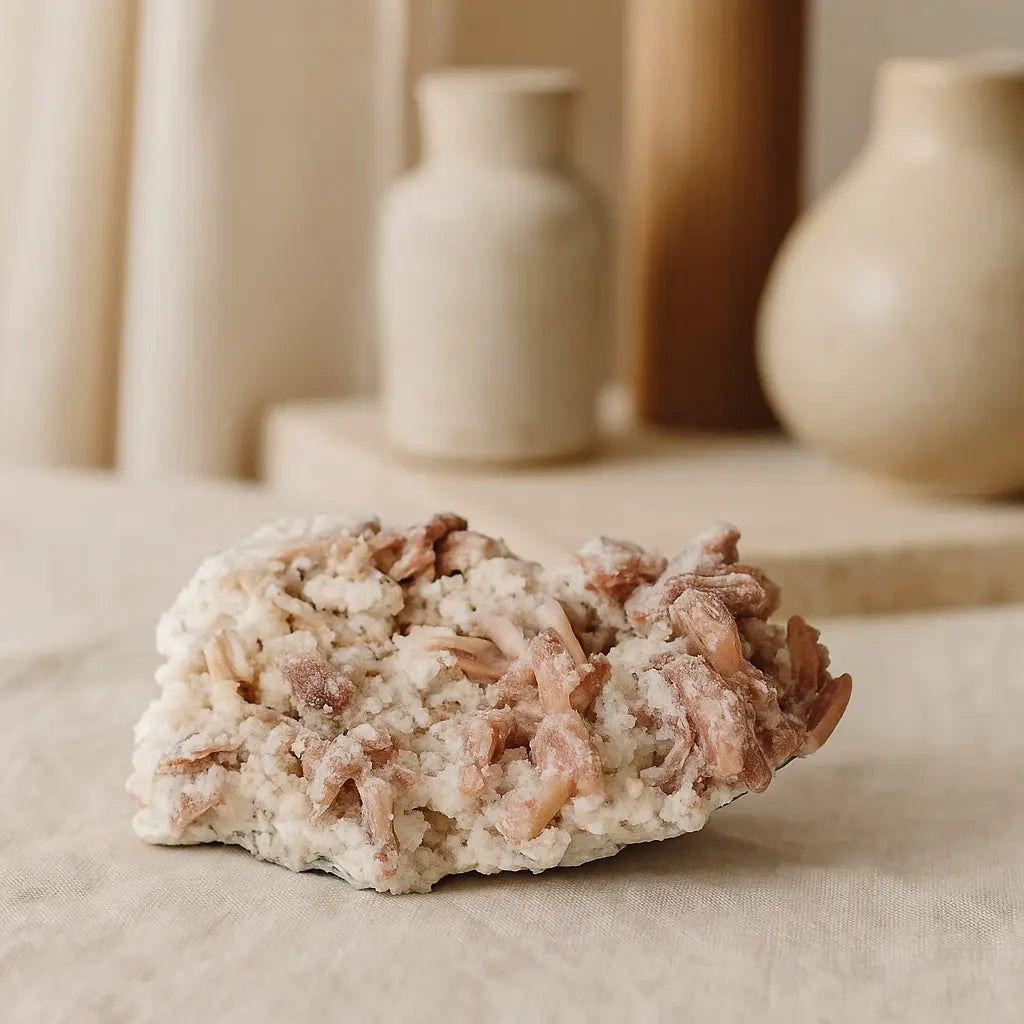 Stilbit with Quartz Sylvia Crystals Sp. z o.o.