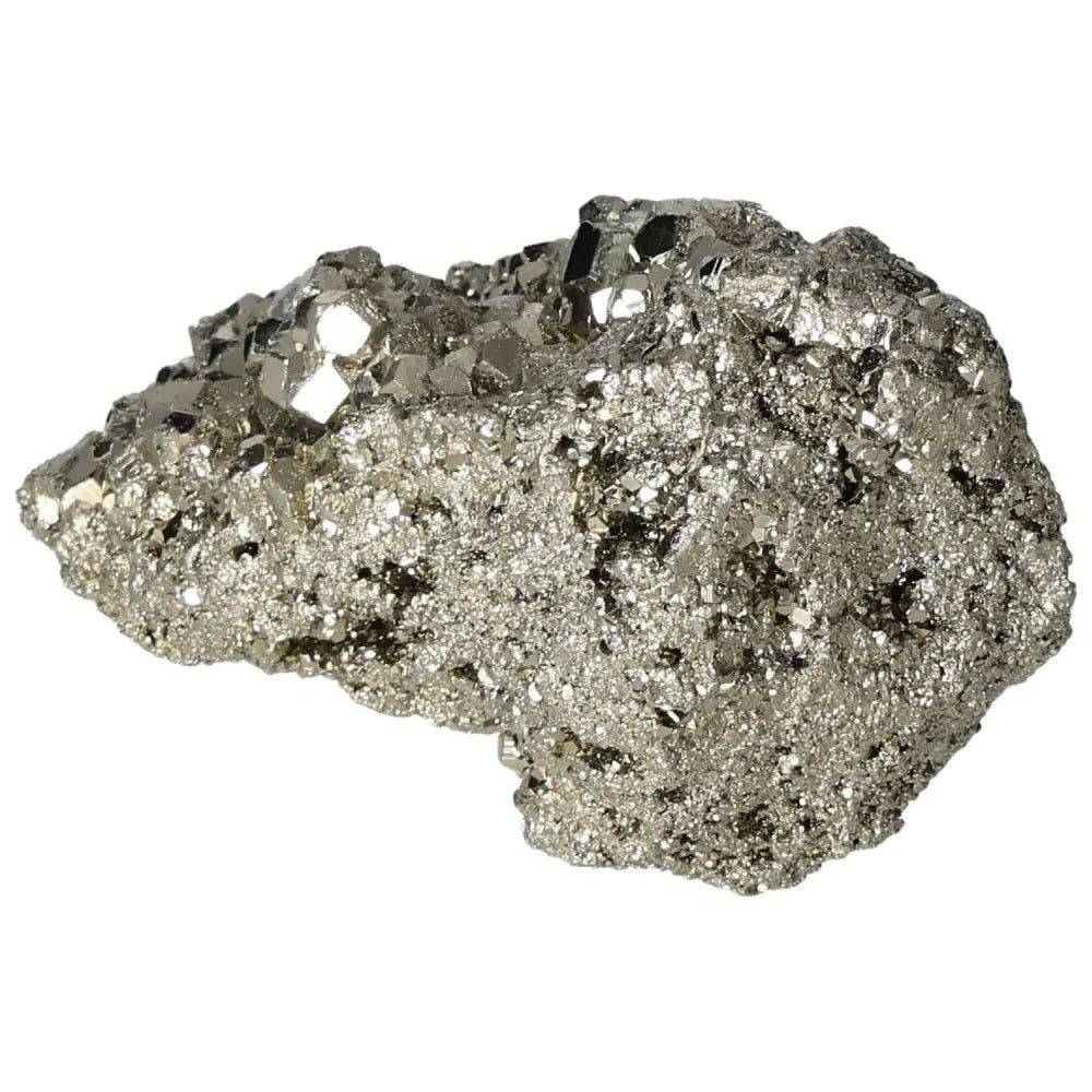 Superior quality pyrite cluster showcasing natural geometric formations with metallic luster, ideal for collectors and decor enthusiasts.