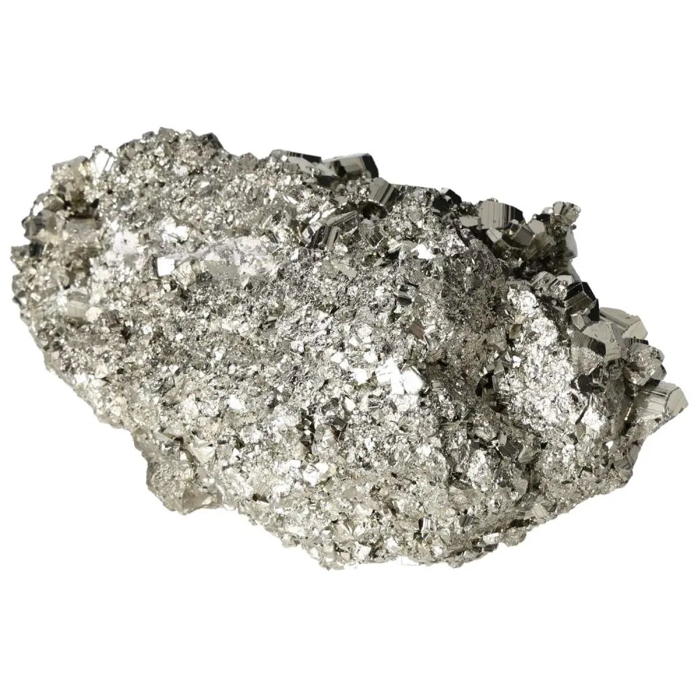 Superior quality pyrite cluster showcasing geometric formations and metallic luster from natural deposits.