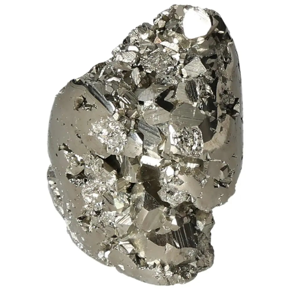 Superior quality pyrite cluster featuring geometric formations and metallic luster from premium deposits.