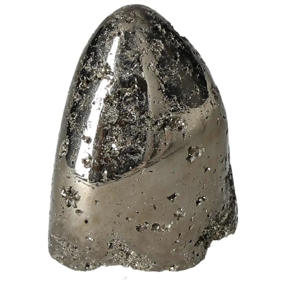 Superior quality pyrite cluster with metallic luster and geometric formation, showcasing natural elegance.