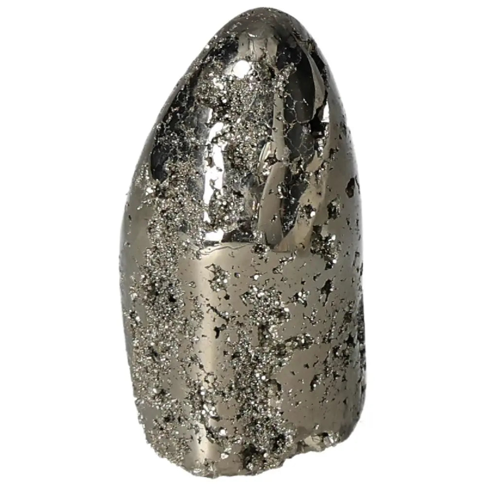 Close-up of a superior quality pyrite cluster showcasing metallic luster and natural cubic formations.