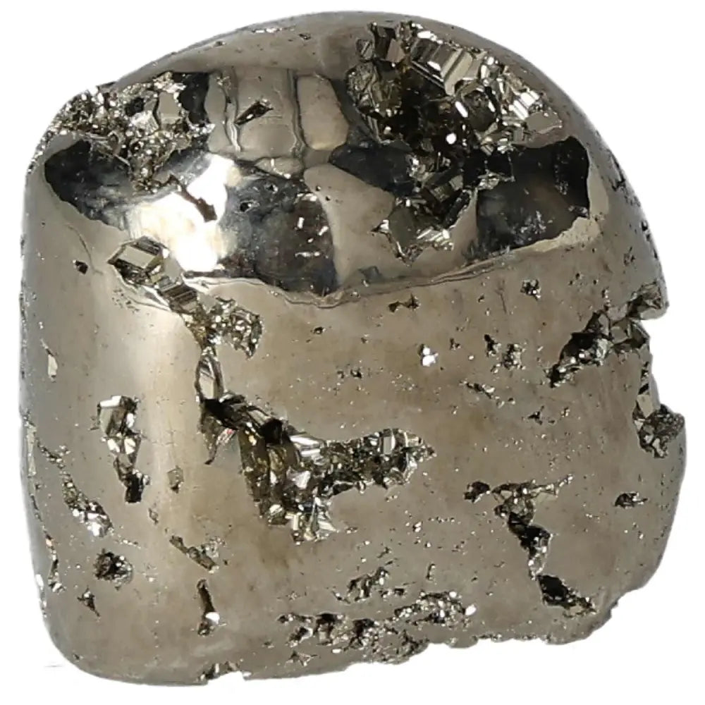 Superior quality pyrite cluster showcasing natural geometric formations and metallic luster, highlighting intricate details.