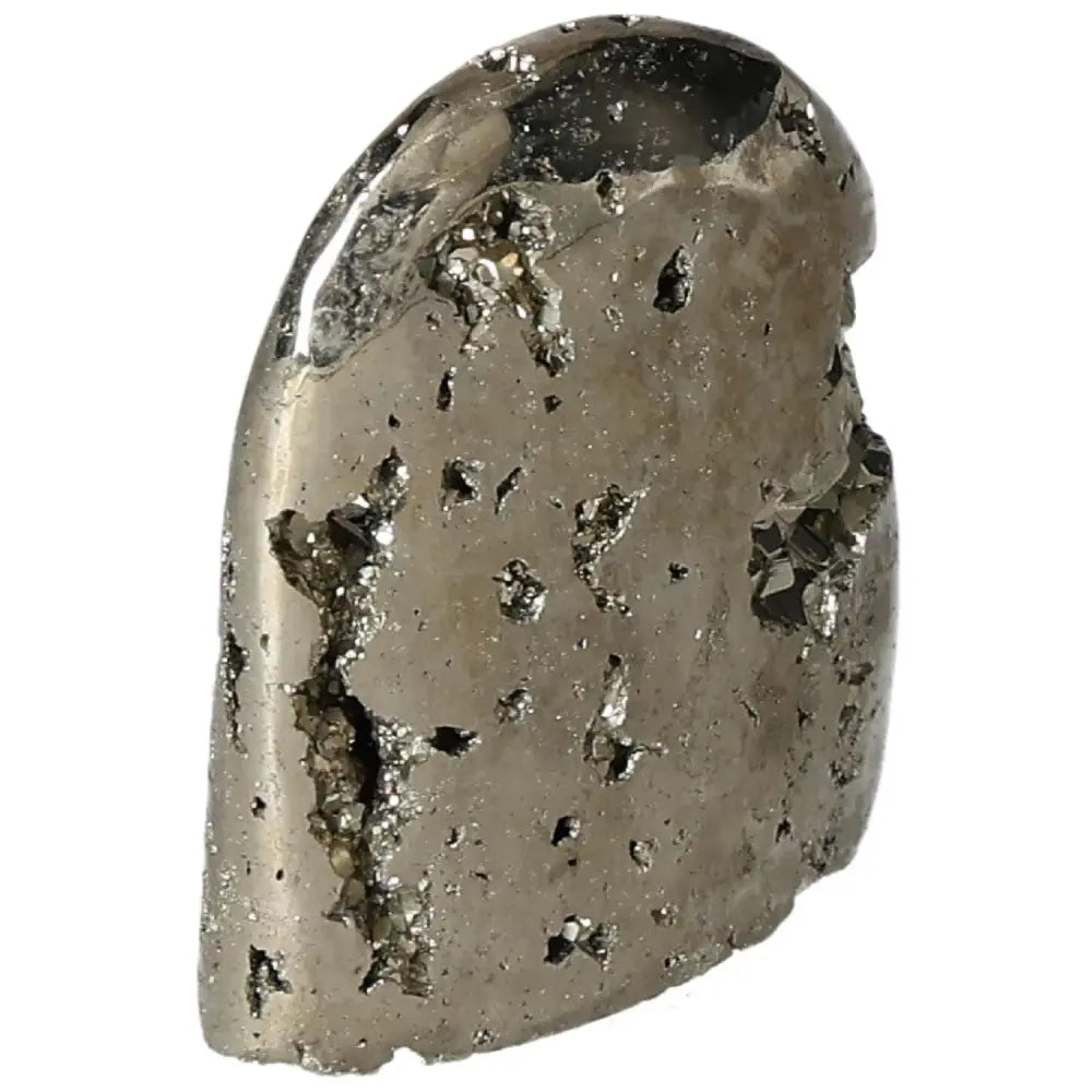 Superior quality pyrite cluster with metallic luster and geometric formations, highlighting its natural elegance and premium sourcing.