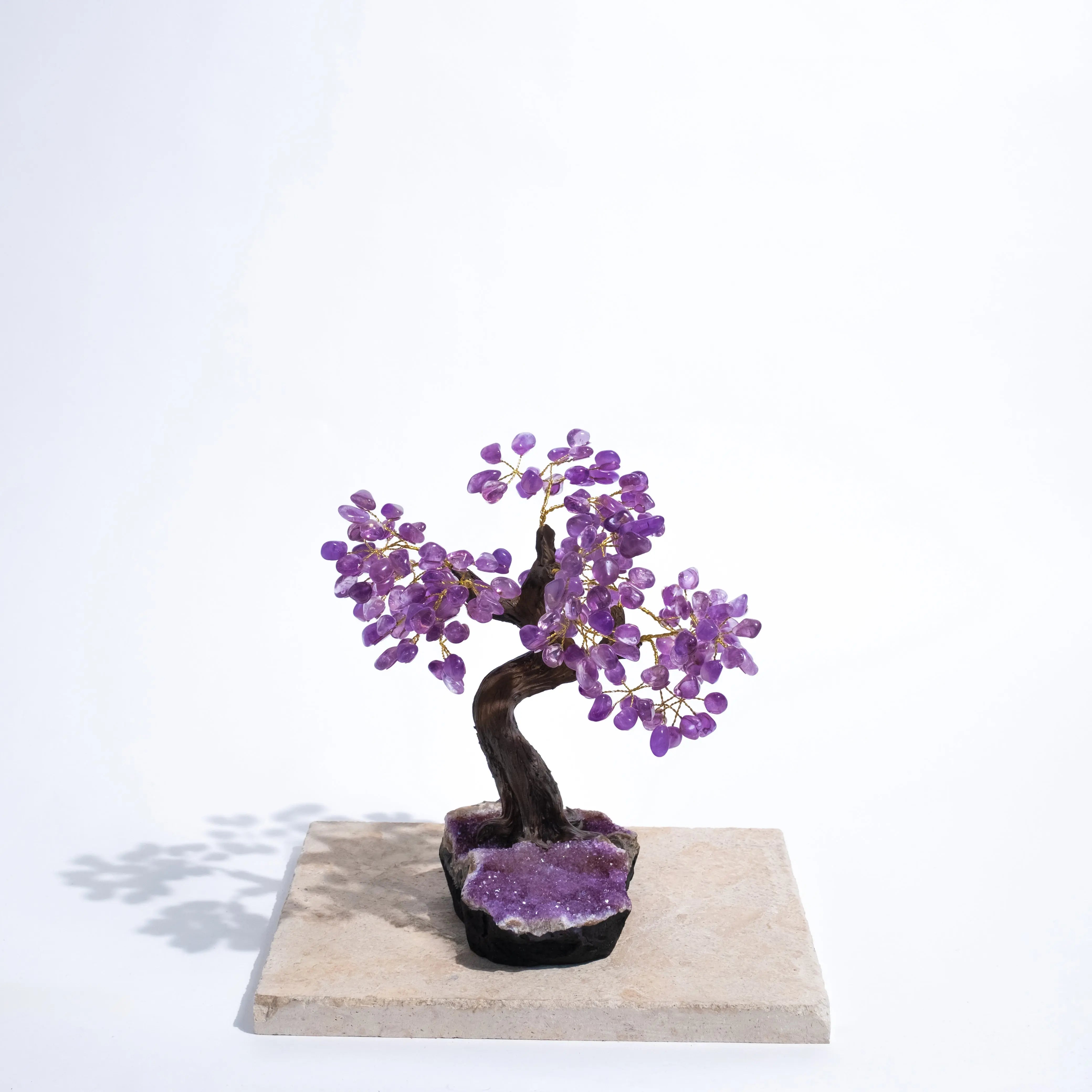 Tumbled Amethyst Tree 40 cm with gemstone leaves, promoting calm and spiritual harmony.