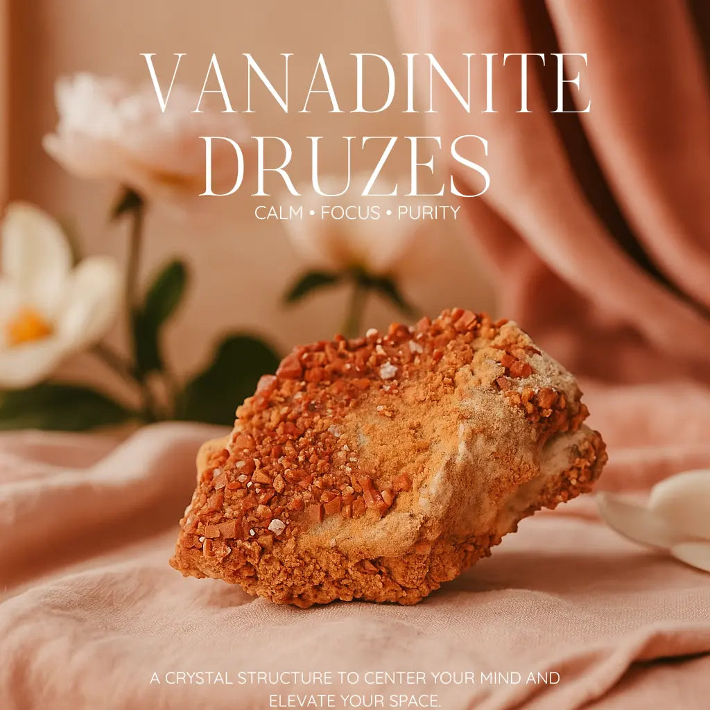 Vanadinite druzes Sylvia Crystals Sp. z o.o.