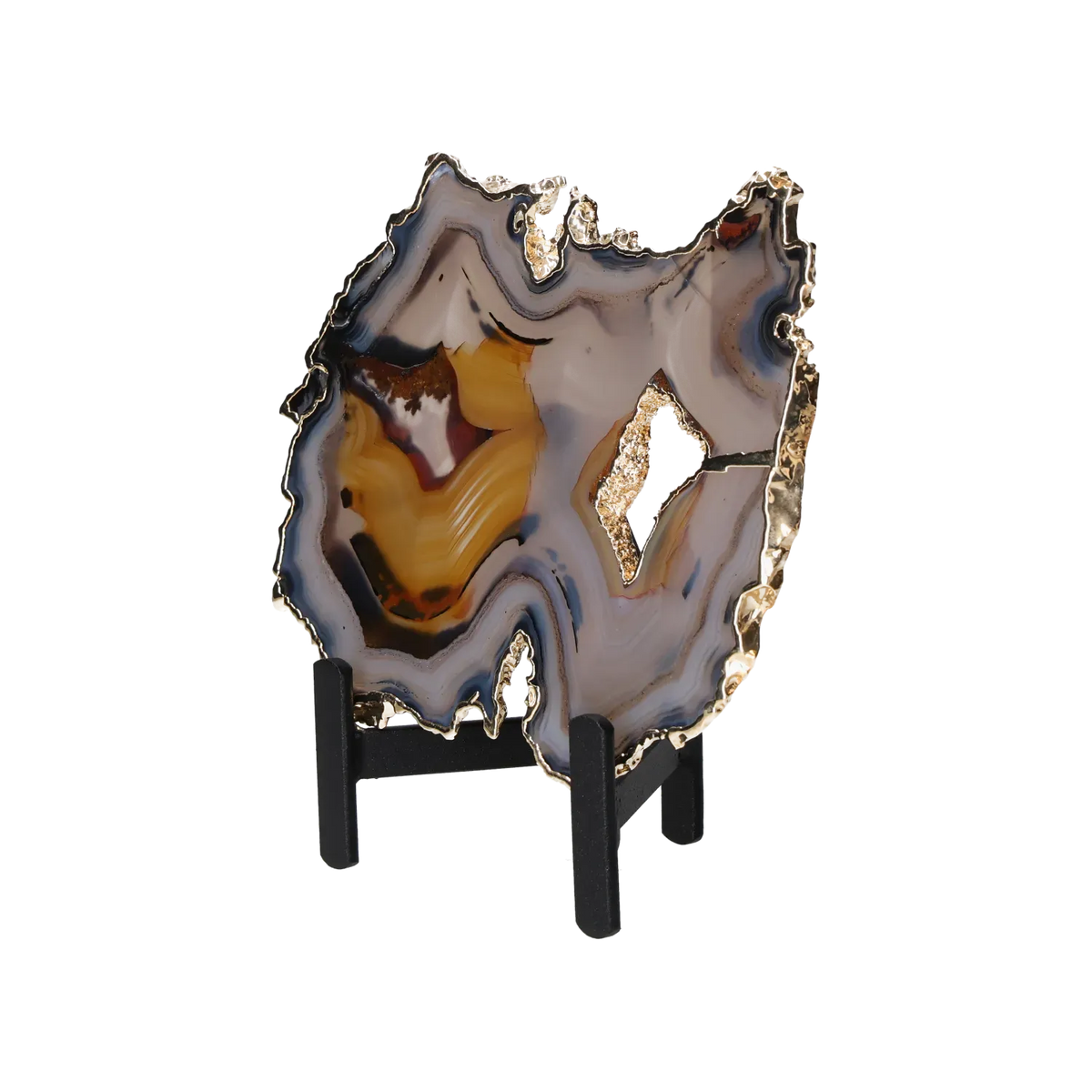 Agate Thin Slabs On Metal Stand 10001020