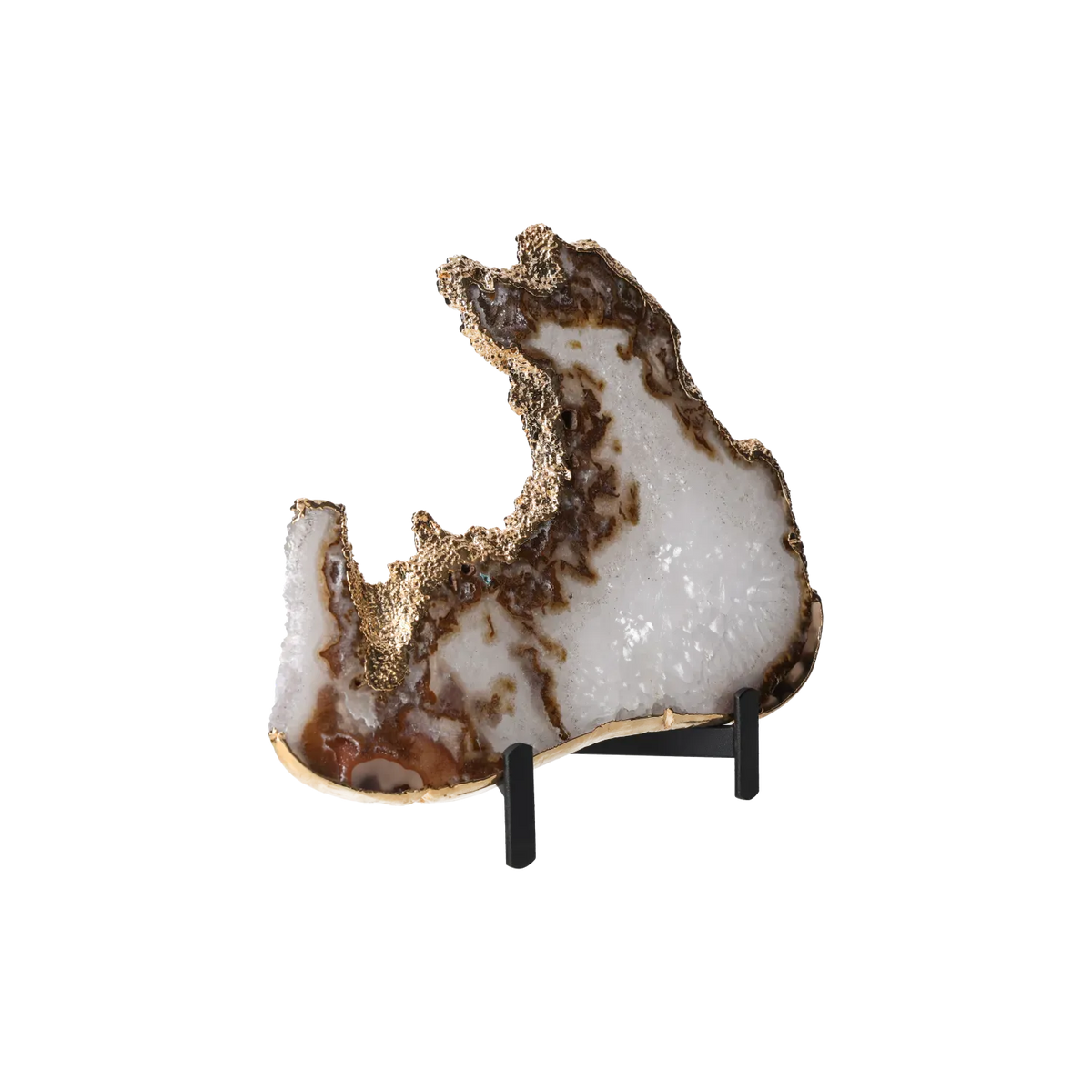 Agate Thin Slab On Metal Stand 10001003