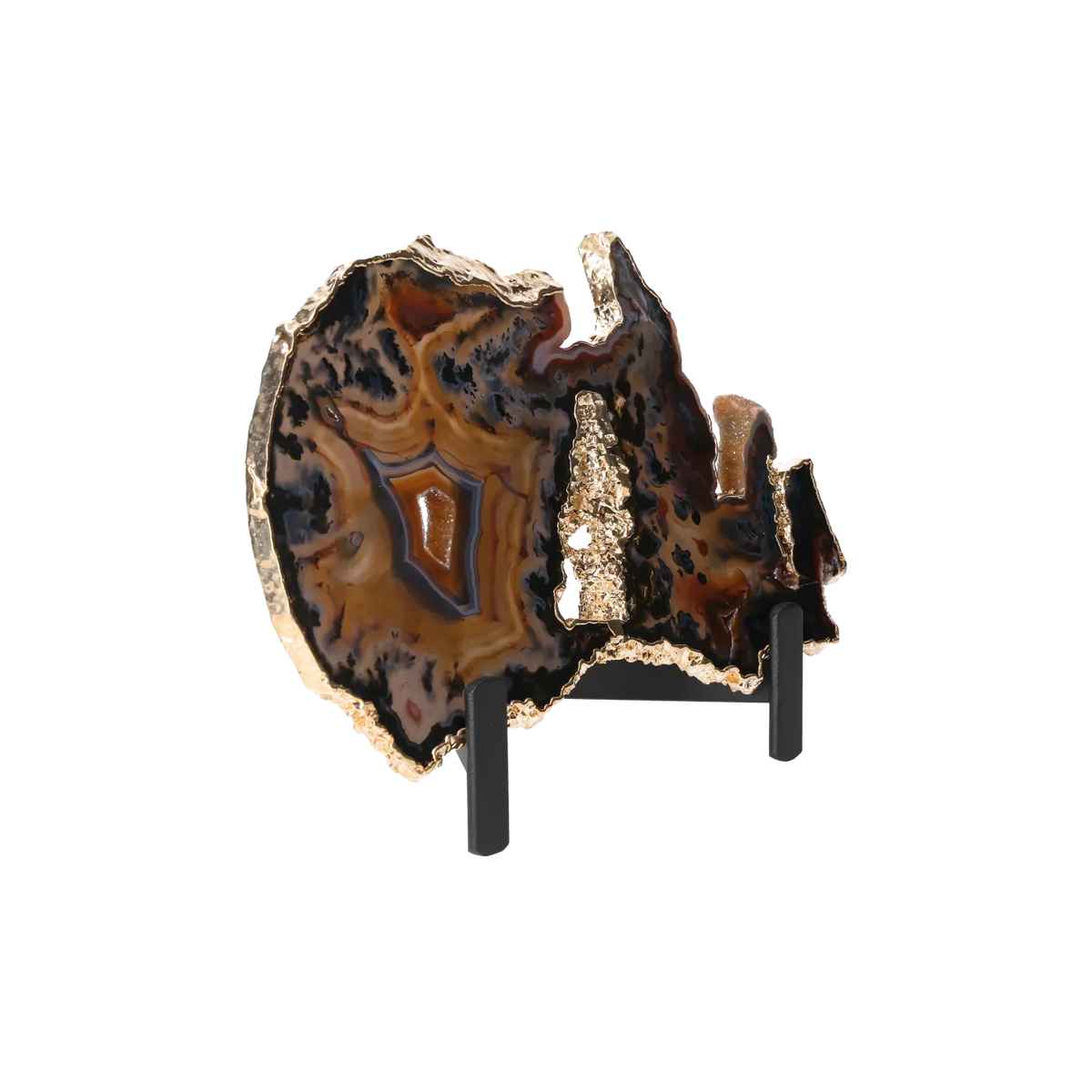 Agate Thin Slab On Metal Stand 10001004