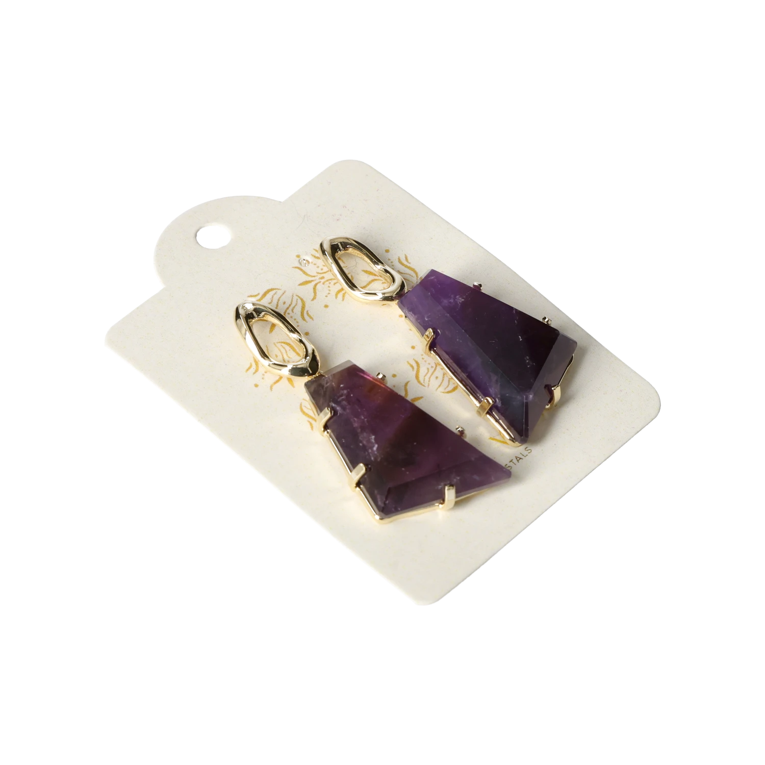Amethyst Earring Gold 40000186