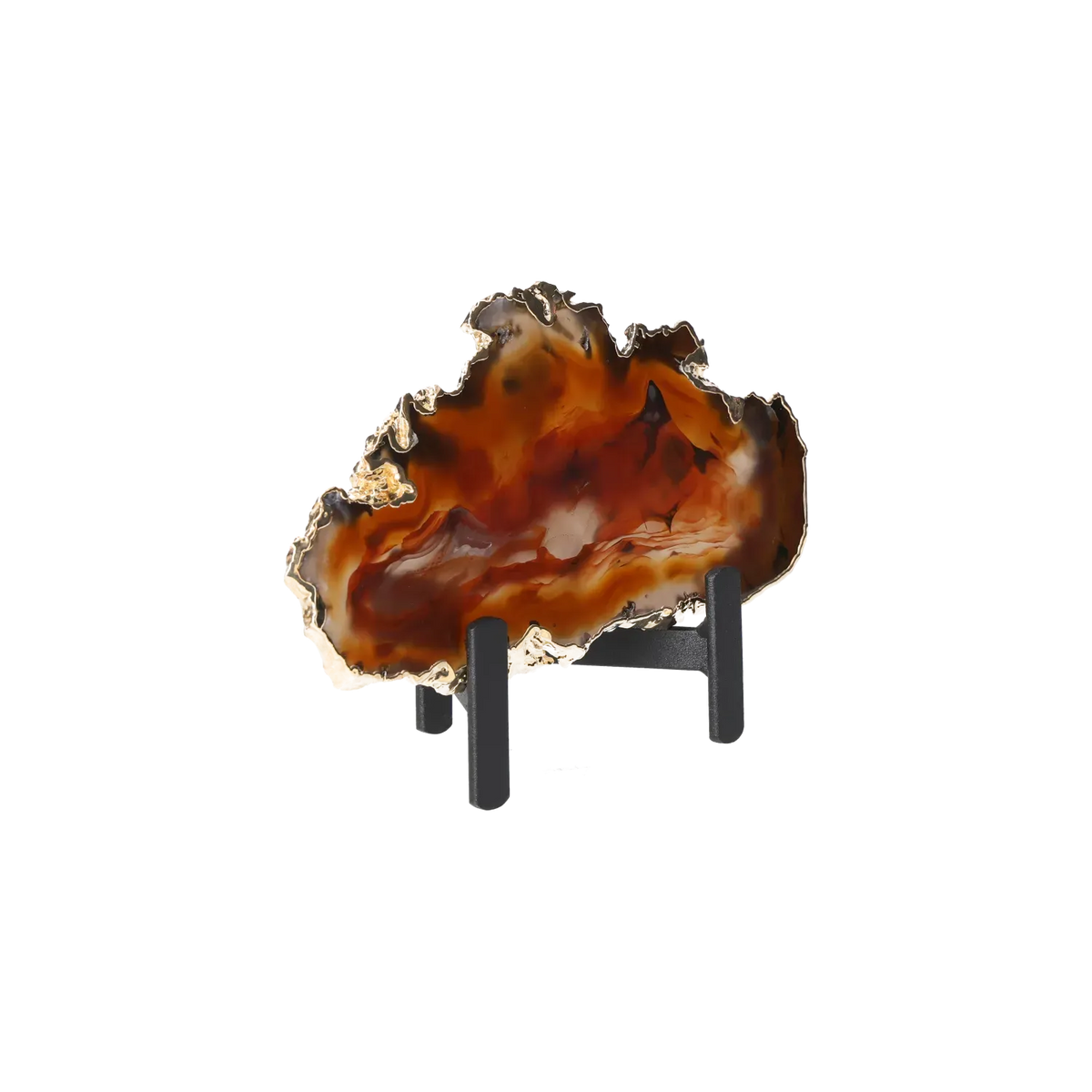 Agate Thin Slabs On Metal Stand 10001023