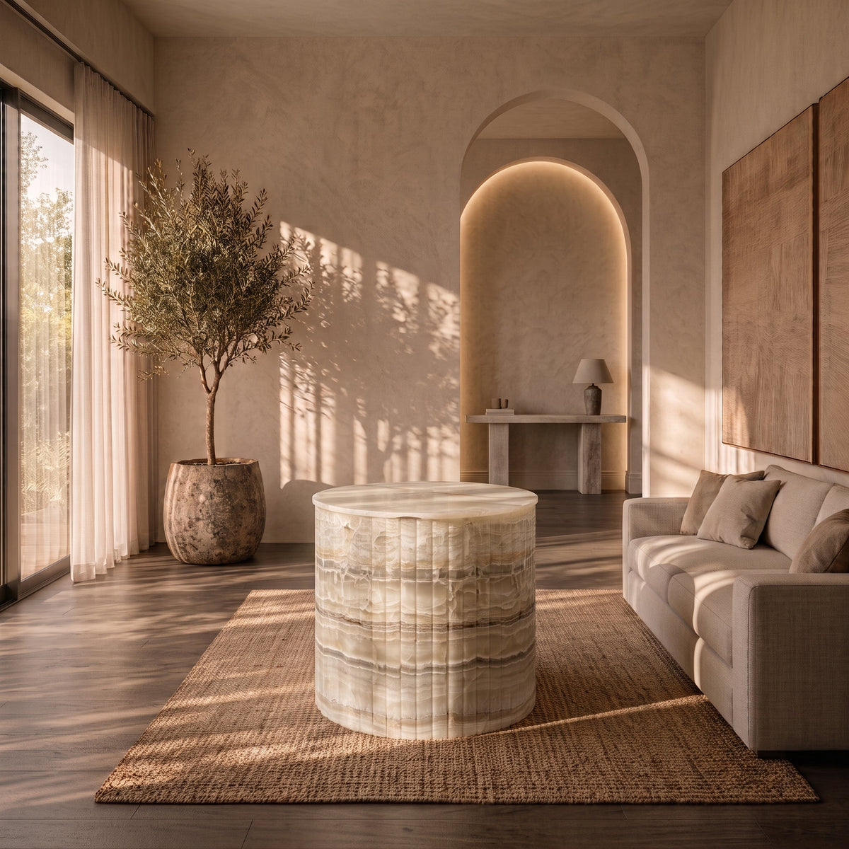 Onyx table 900 × 900 × 900 mm
