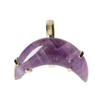 Amethyst Cabochon Moon Ring Gold