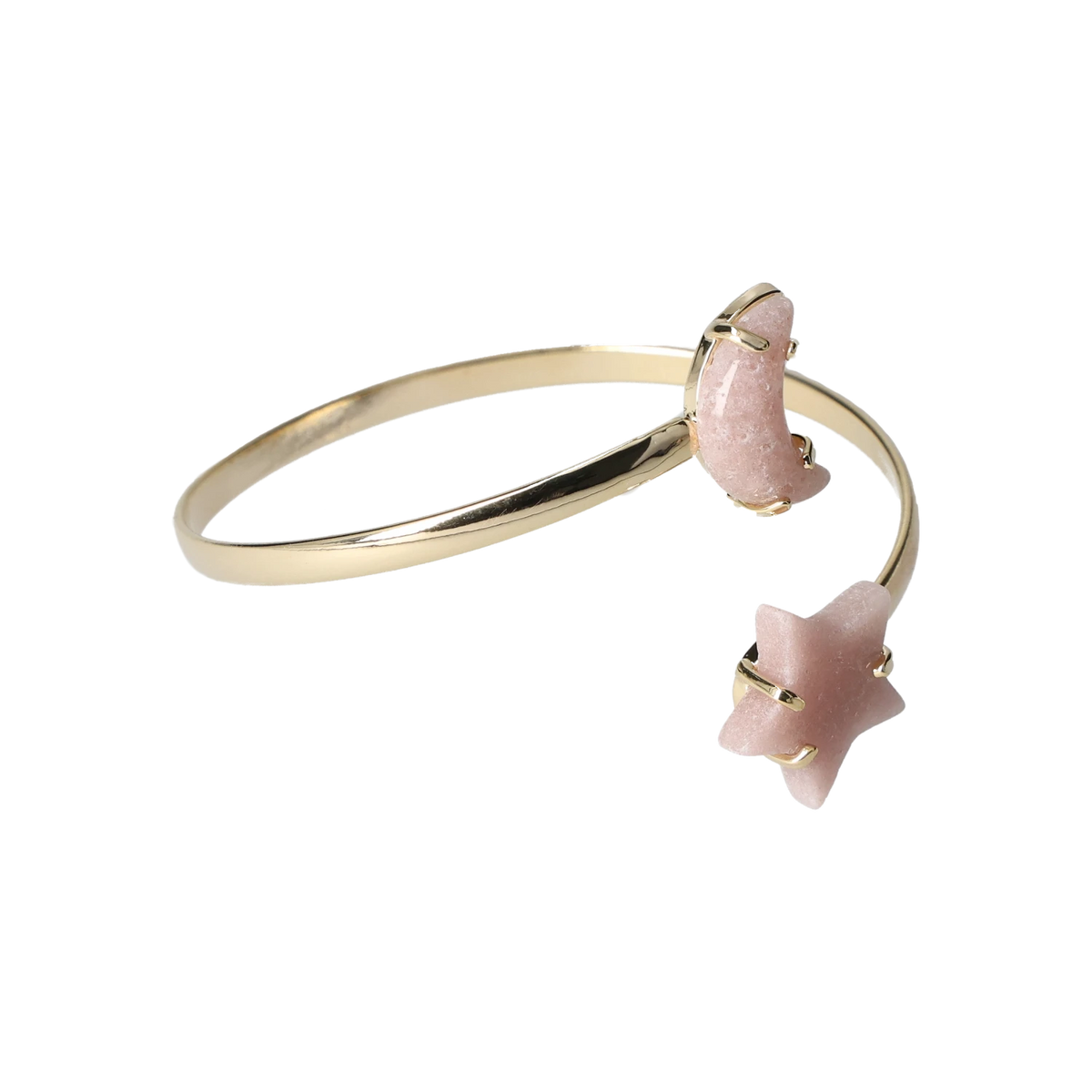 Rose Amethyst Star Moon Bracelet  Gold 40000208