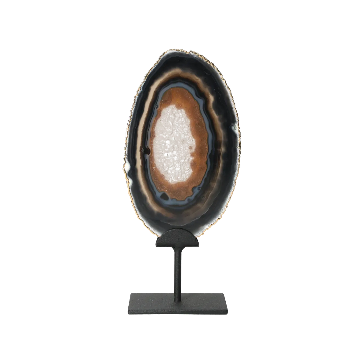 Agate Thin Slab On Metal Base 10001008