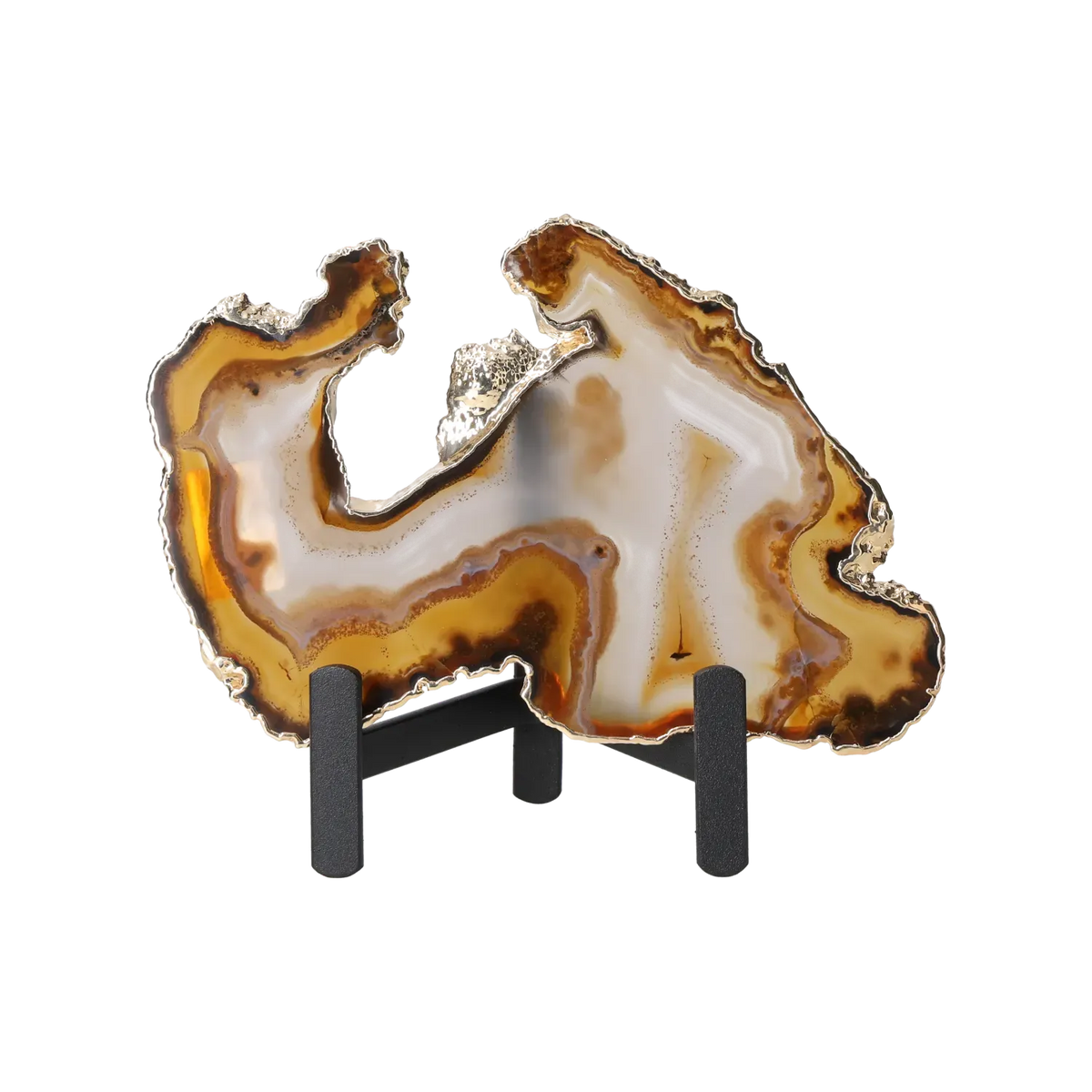 Agate Thin Slabs On Metal Stand 10001021