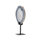 Agate Geode with Quartz on Stand 10000445