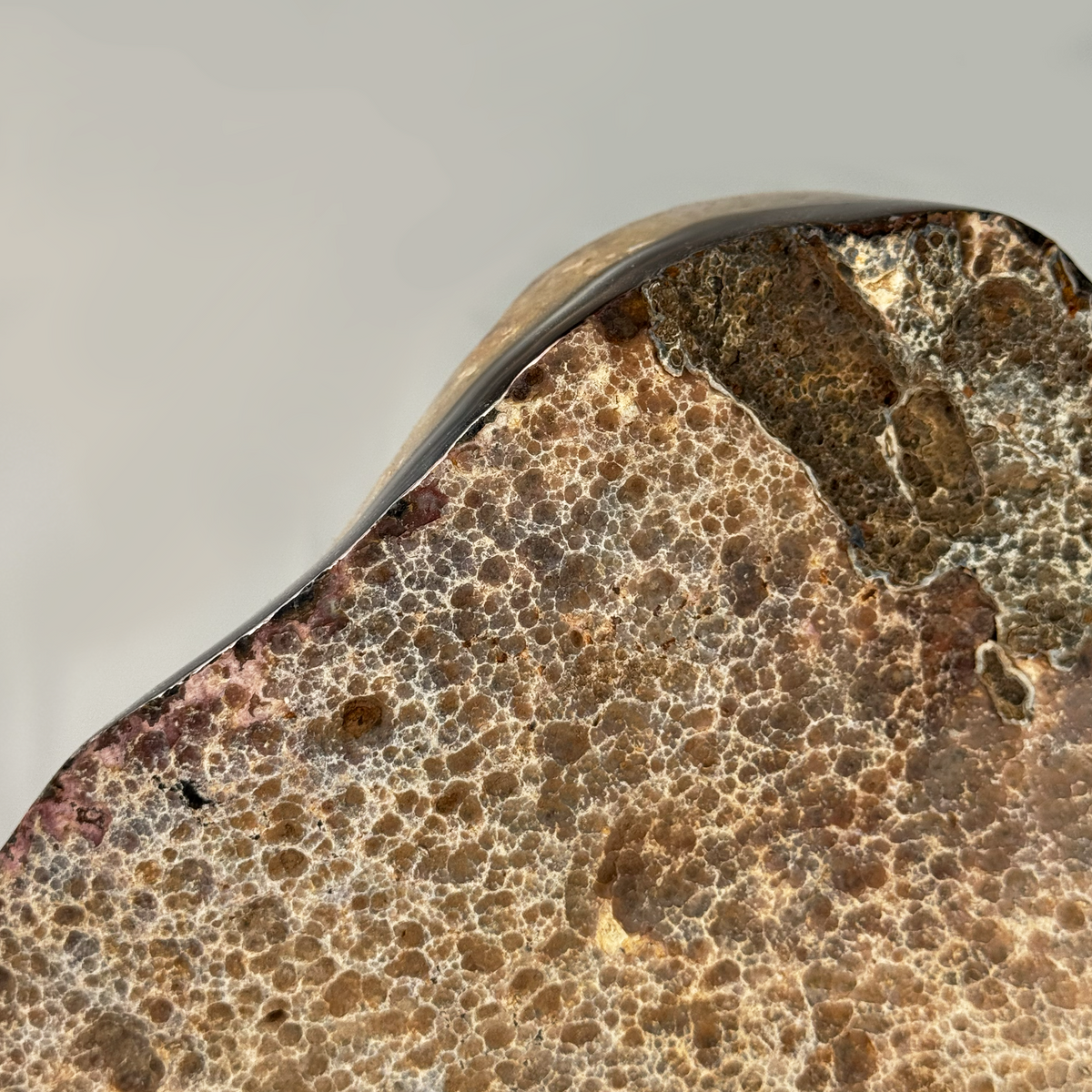 Semi Polished Agate On Metal Base