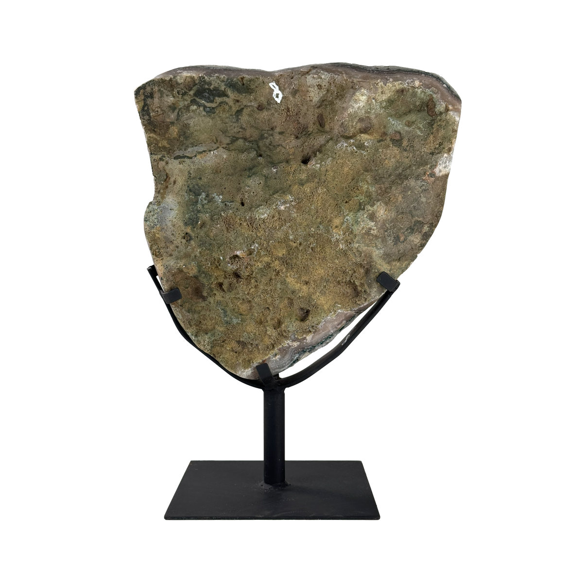 Semi Polished Agate On Metal Base