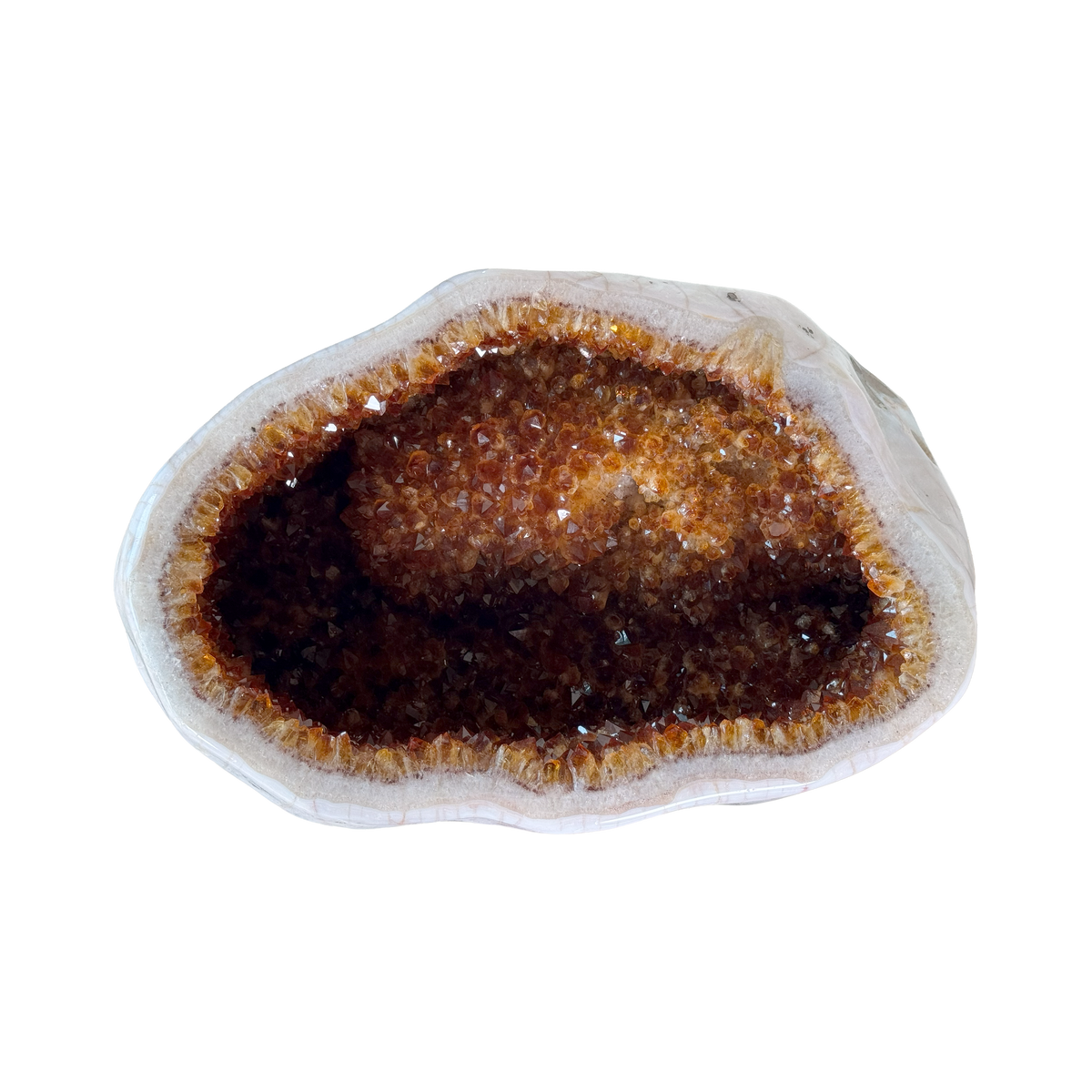 Citrine-coloured Geode 500 × 270 × 330 mm