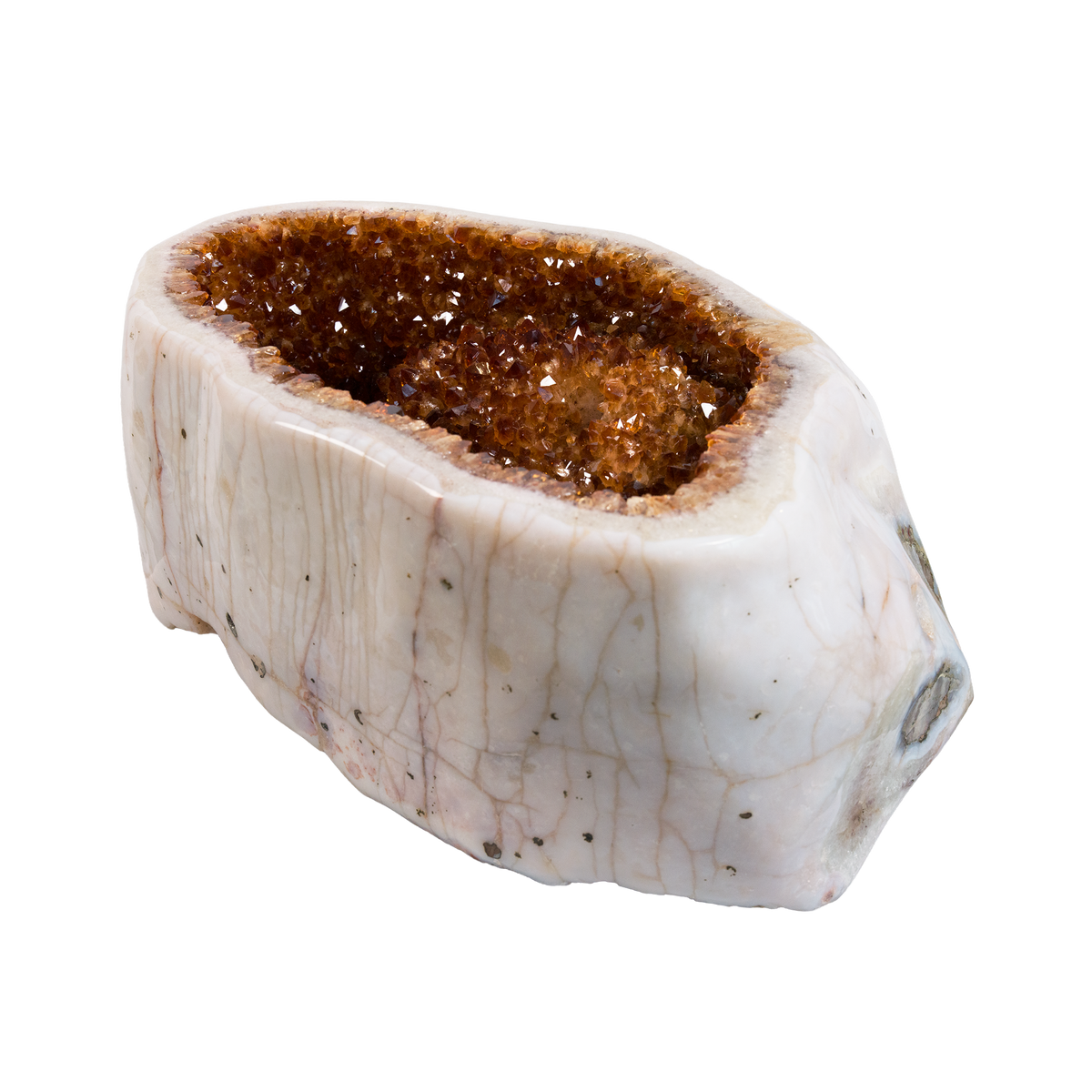 Citrine-coloured Geode 500 × 270 × 330 mm