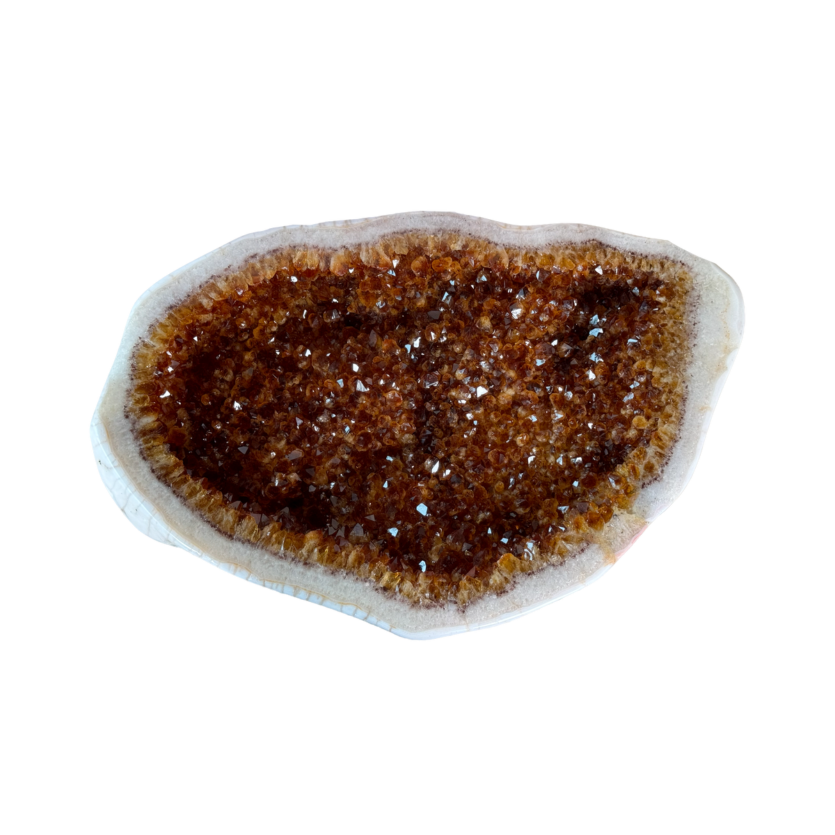 Citrine-coloured Geode 450 × 100 × 290 mm