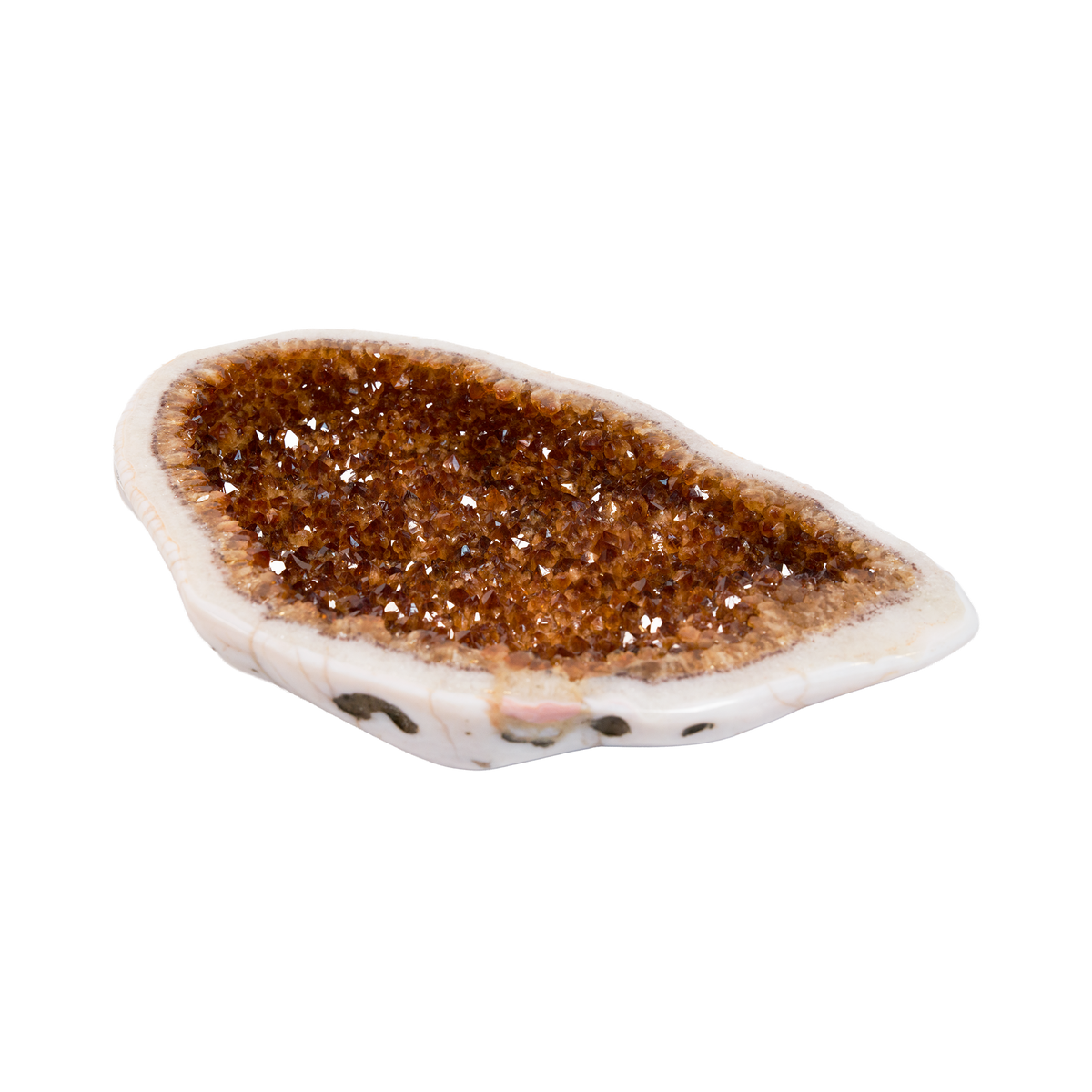 Citrine-coloured Geode 450 × 100 × 290 mm
