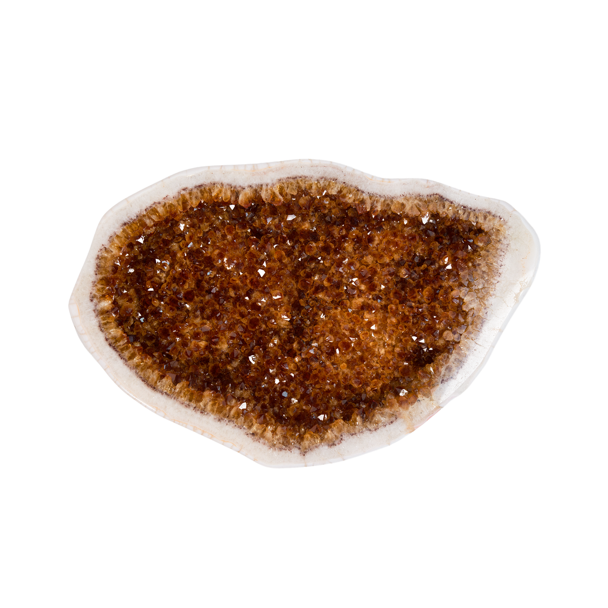 Citrine-coloured Geode 450 × 100 × 290 mm
