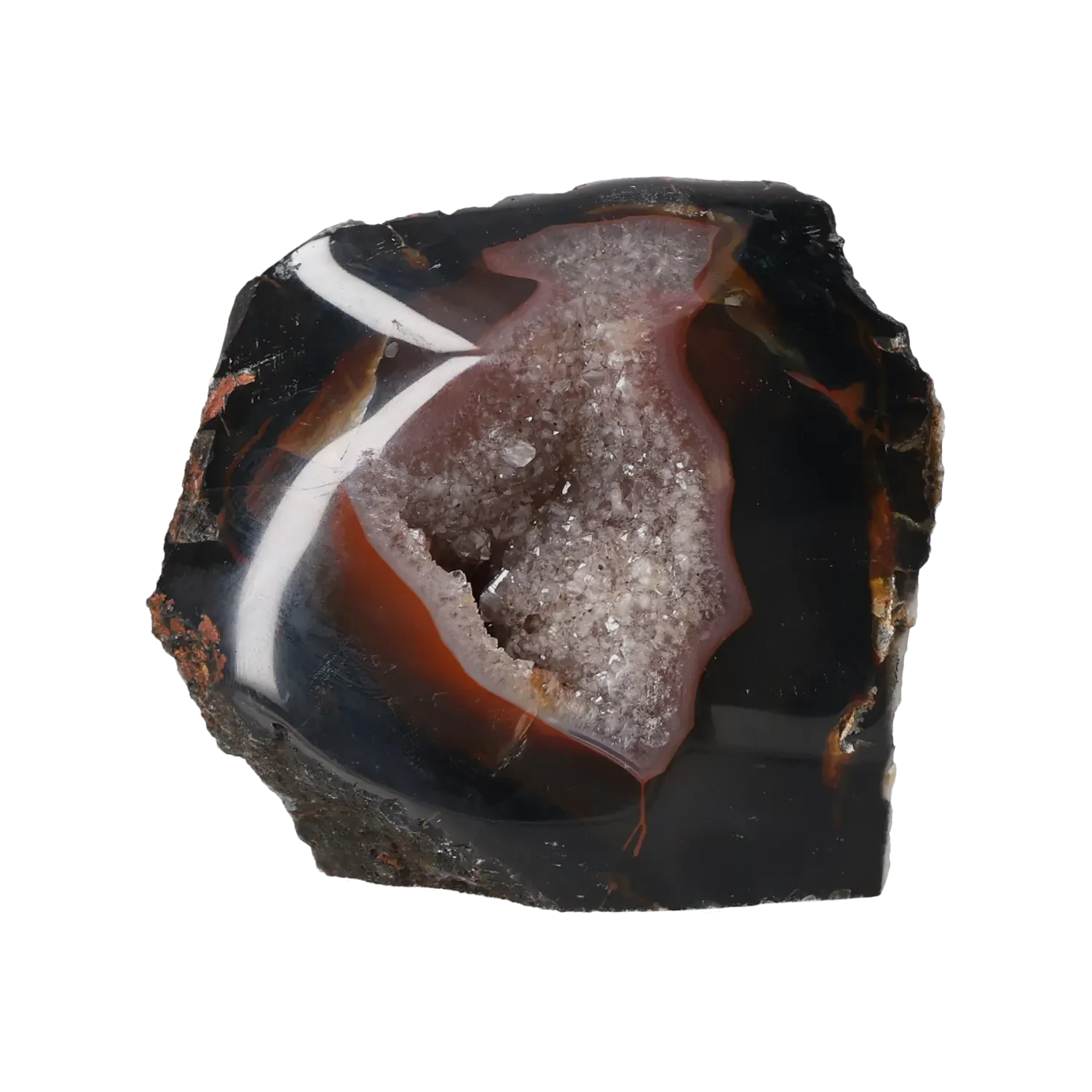 Agate Geode with Quartz Cut Base 10000393