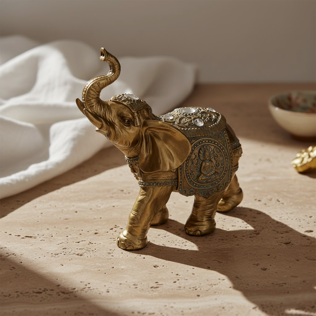 Elephant Home Decor Figure – Majestic Symbol and Elegant Accent 589437 P25