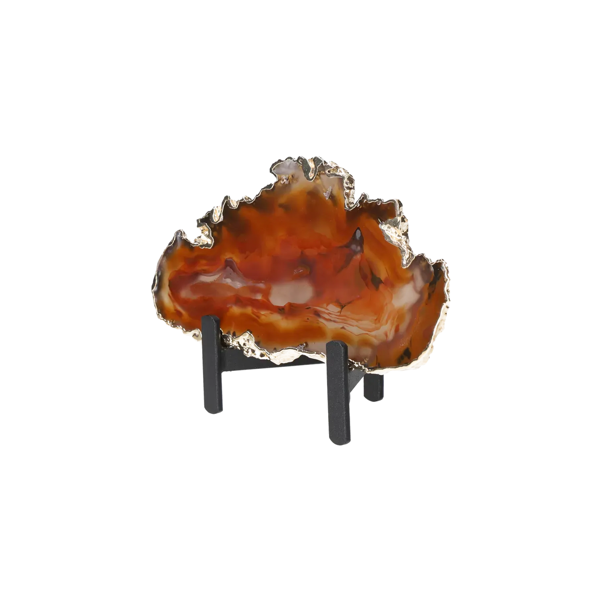 Agate Thin Slabs On Metal Stand 10001023