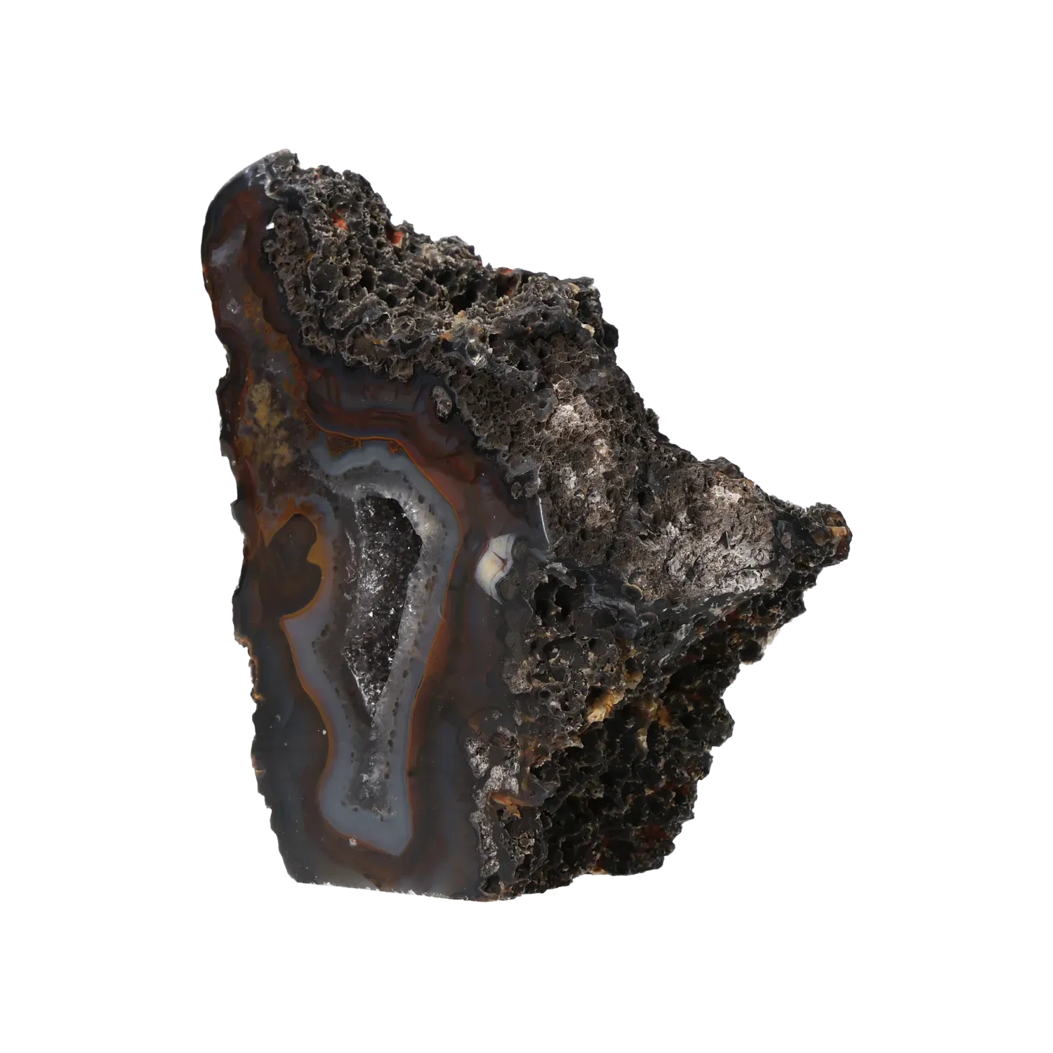 Agate Geode with Quartz Cut Base 10000418