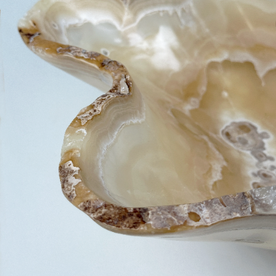 Calcite onyx bowl 490 × 140 × 400 mm