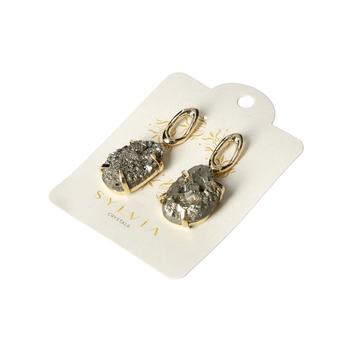 Pyrite Earring Gold 40000188