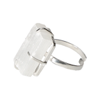 Selenite Sterling Silver Ring 40000107