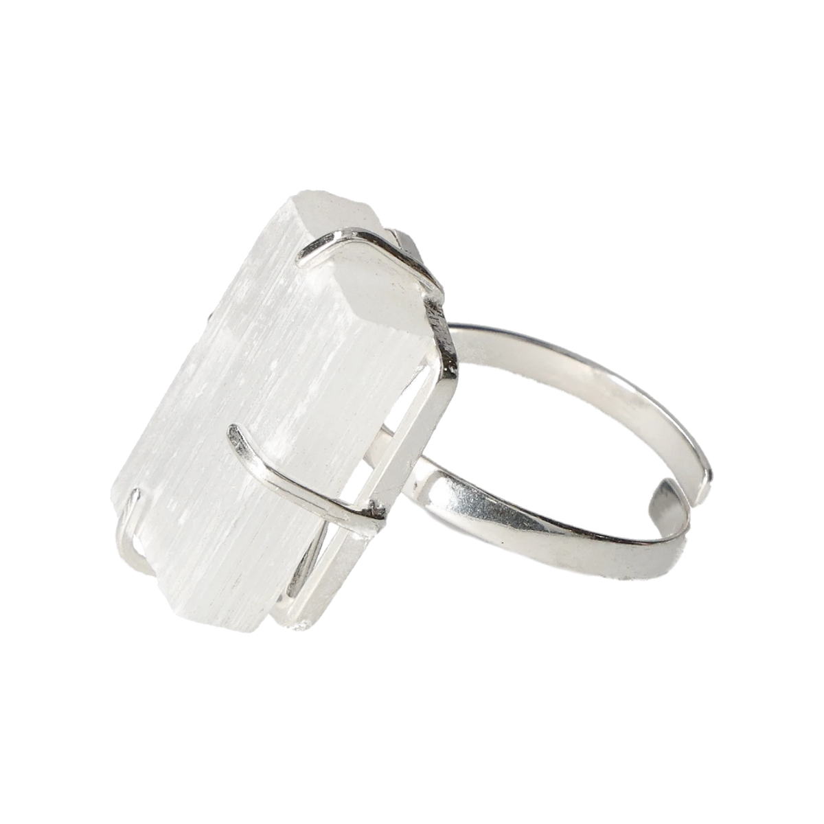 Selenite Sterling Silver Ring 40000107