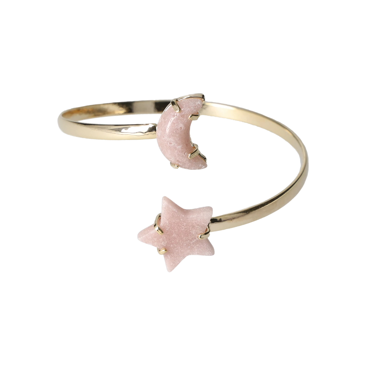 Rose Amethyst Star Moon Bracelet  Gold 40000208