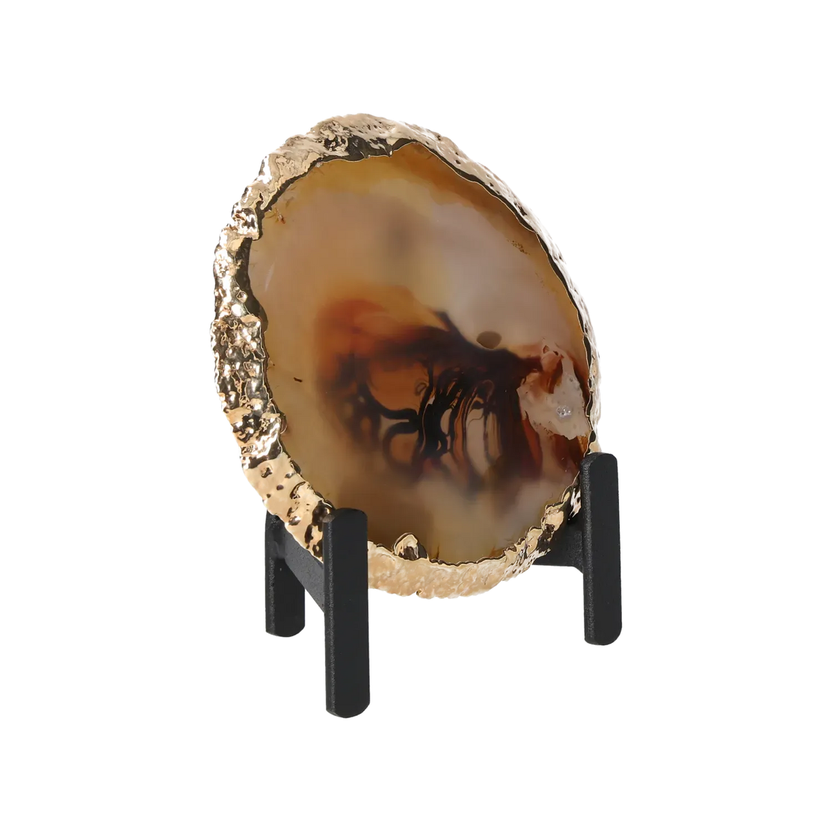 Agate Thin Slab On Metal Stand 10001019