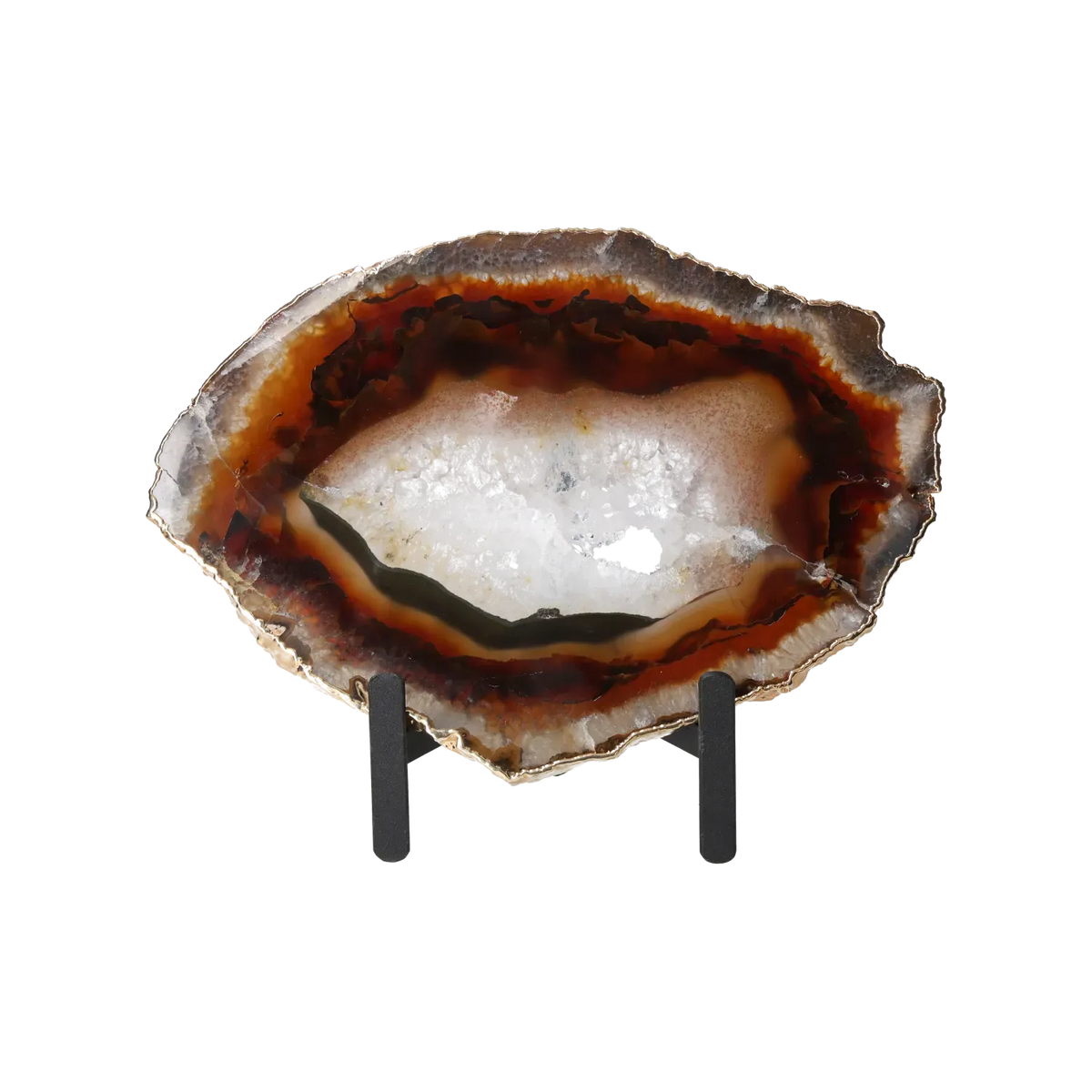 Agate Thin Slab On Metal Stand 10001012