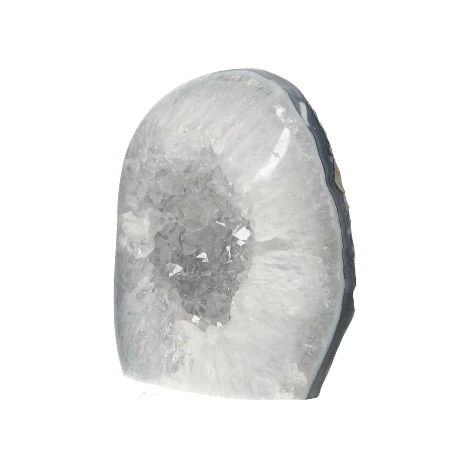 Semi polished Agate with Quartz 10000378