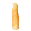 Mexican Calcite Obelisk by Sylvia Crystals, premium gem for personal growth and motivation, enhances self-confidence, high quality
