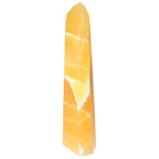 Handcrafted Mexican Calcite Obelisk for positive energy and spiritual growth from Sylvia Crystals.
