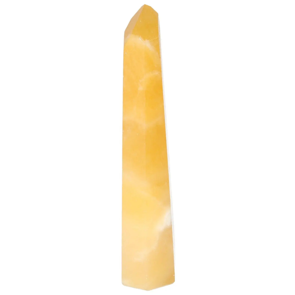 Mexican Calcite Obelisk by Sylvia Crystals, luxury stone decor, natural calcite, spiritual growth, premium decorative crystal