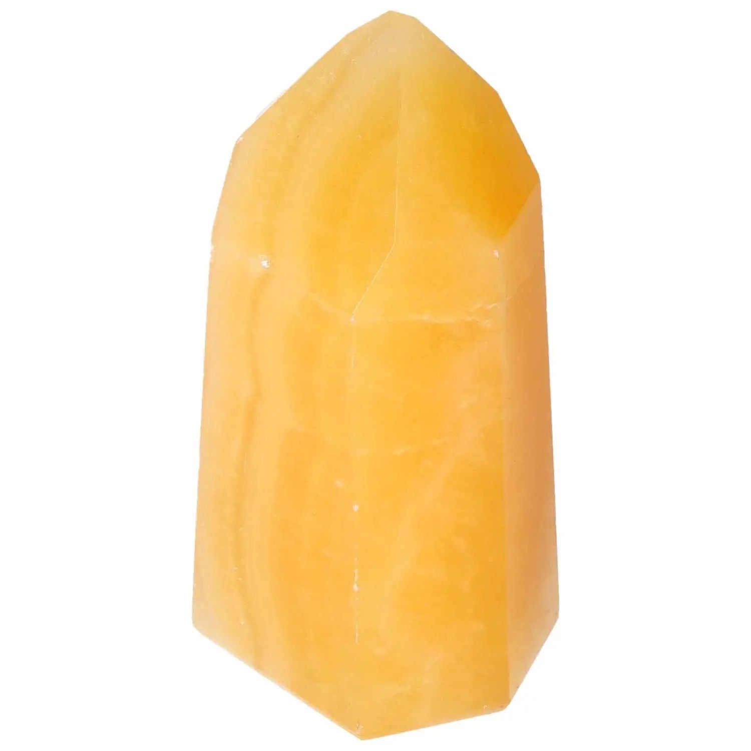 Mexican Calcite Obelisk from Sylvia Crystals, showcasing premium craftsmanship and natural beauty for spiritual enlightenment.